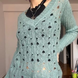 Baby Blue Knit Sweater
